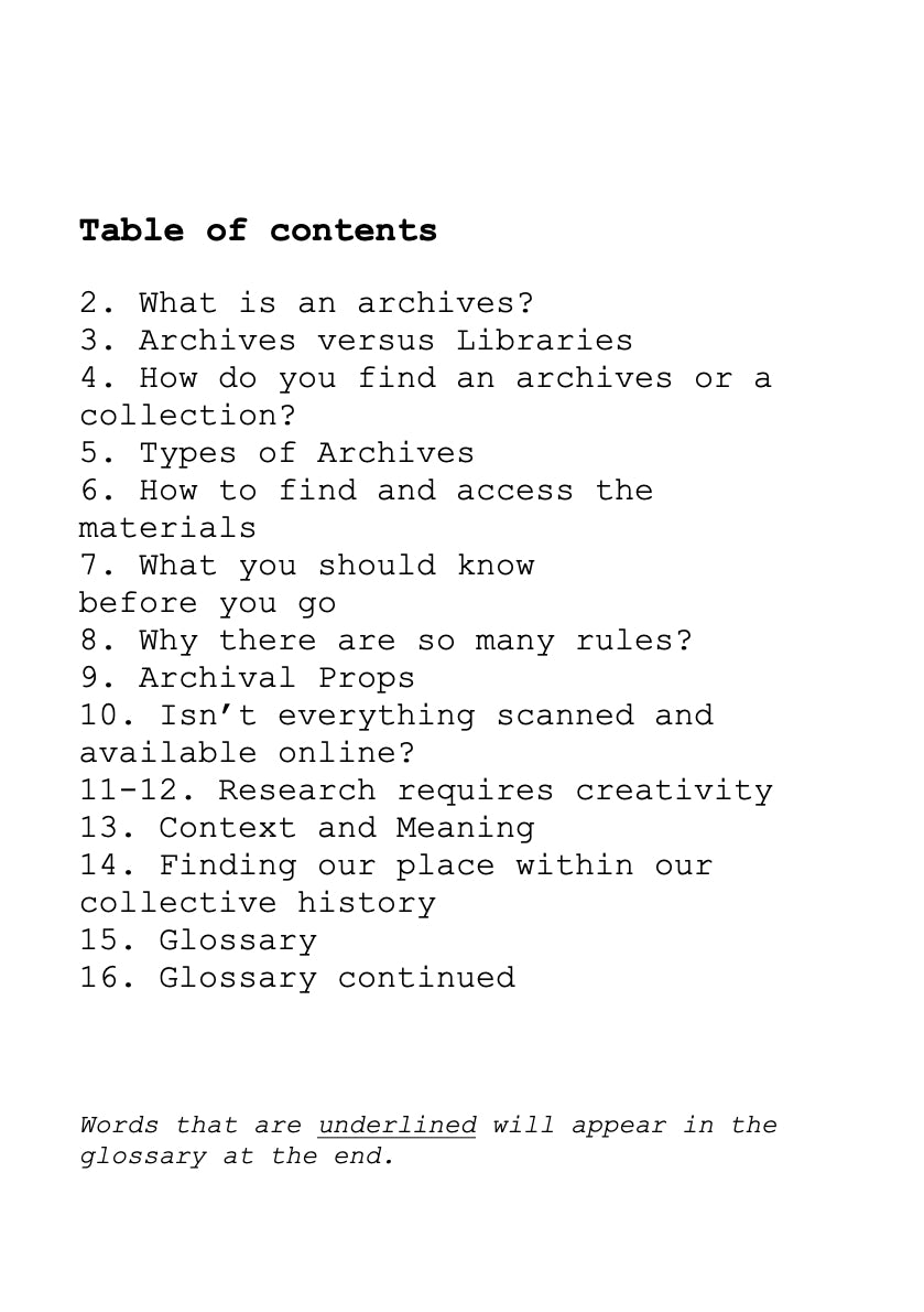 How to Do Archival Research: A Guide to What's Possible