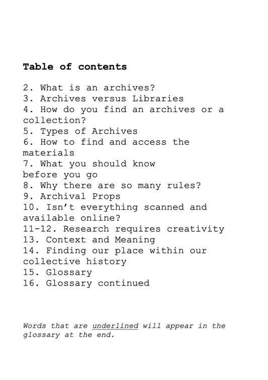 How to Do Archival Research: A Guide to What's Possible